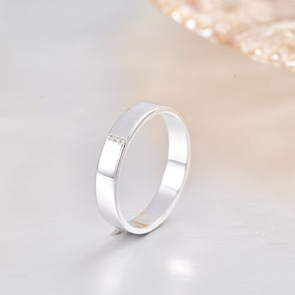 Moissanite 925 Sterling Silver Wedding Ring for Women