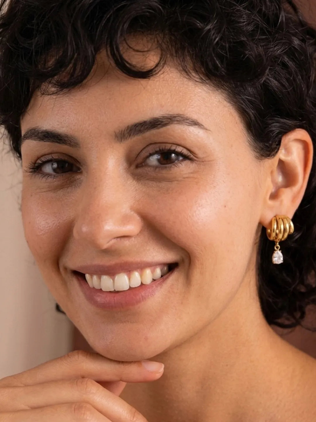 DROP ZIRCON STUDS
