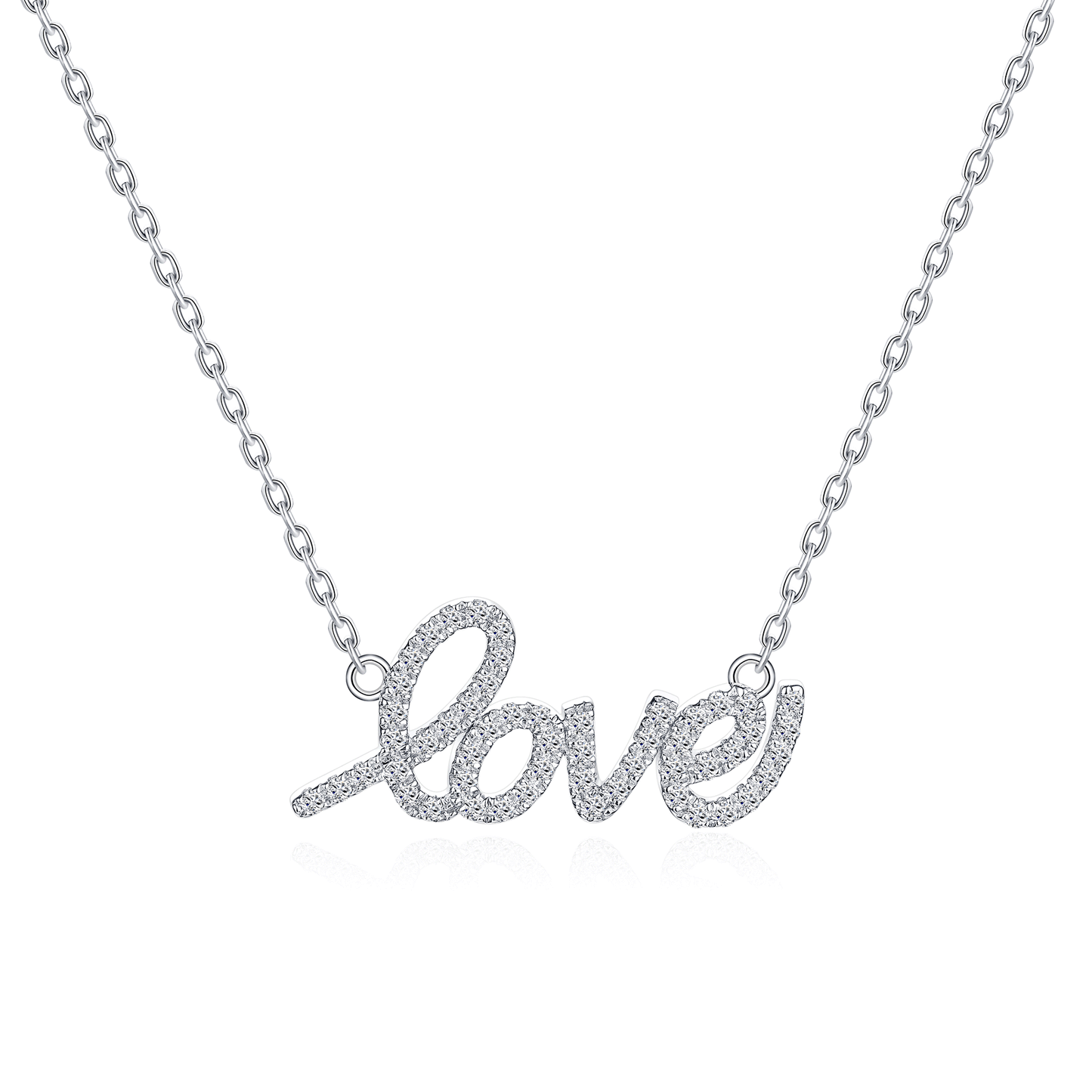 Love Moissanite Pendant Necklaces for Women