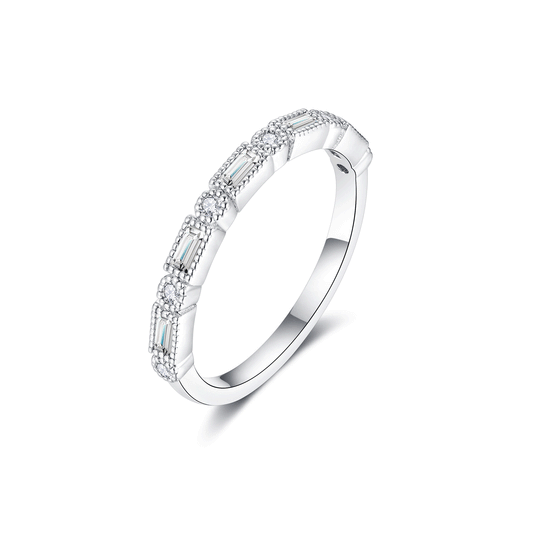 Women's Eternity Baguette Moissanite Rings