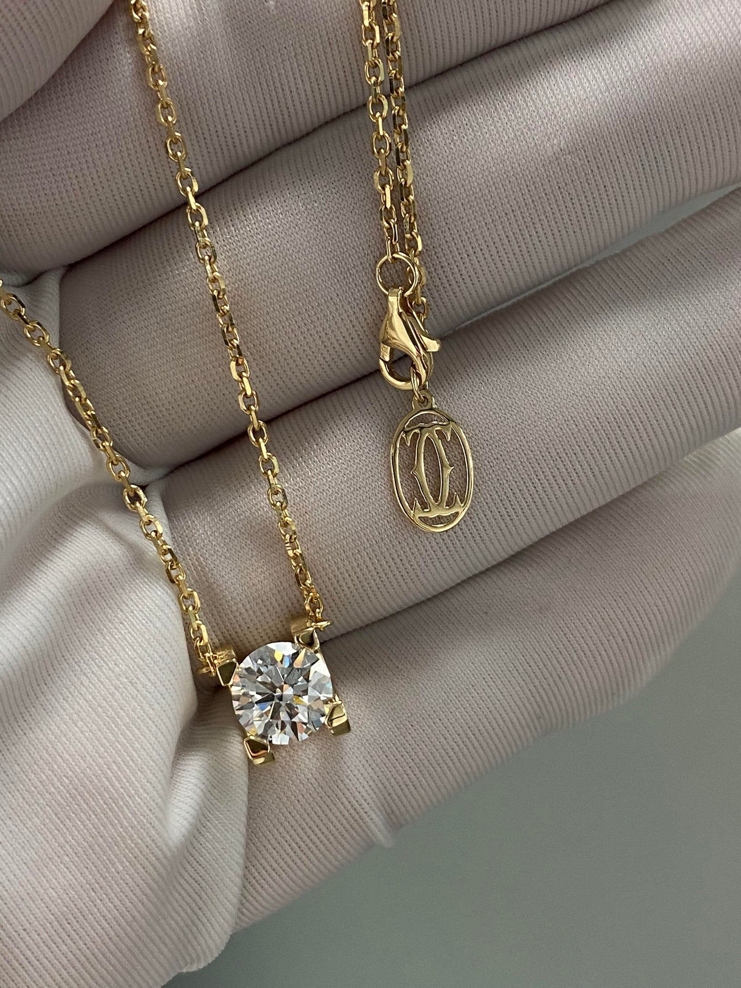 1ct Moissanite Necklace & Stud Earrings Set | 925 Sterling Silver 18K Rose Gold