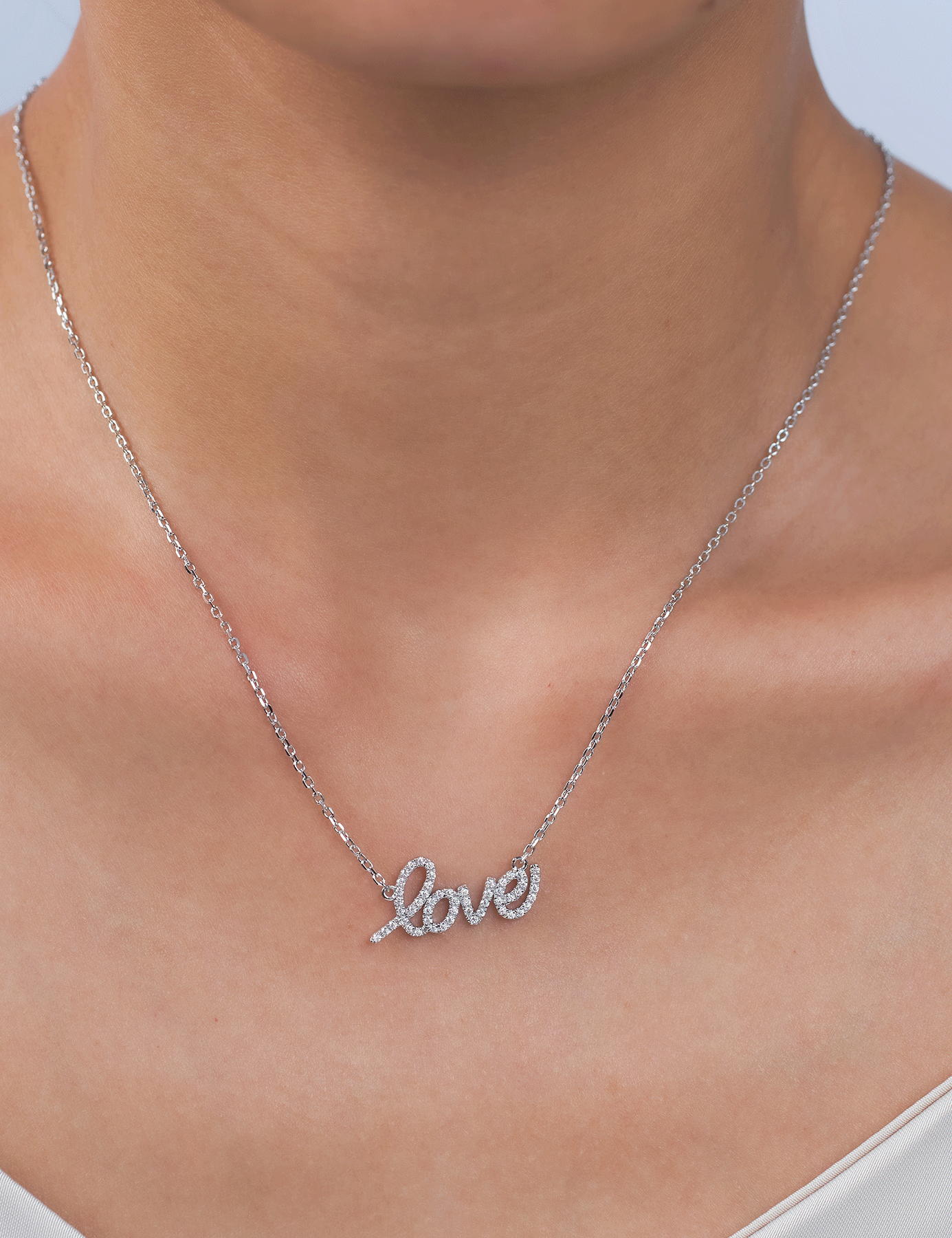 Love Moissanite Pendant Necklaces for Women