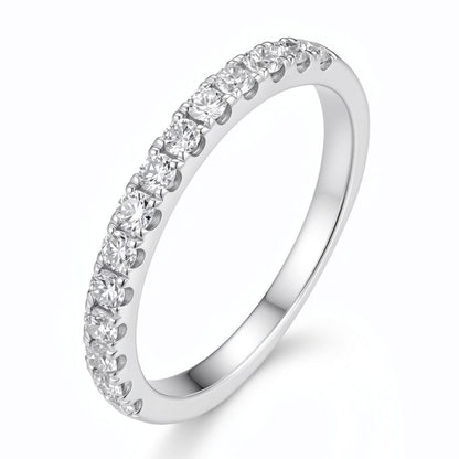 Moissanite Half Eternity Wedding Band for Women 0.3CT/0.42CT