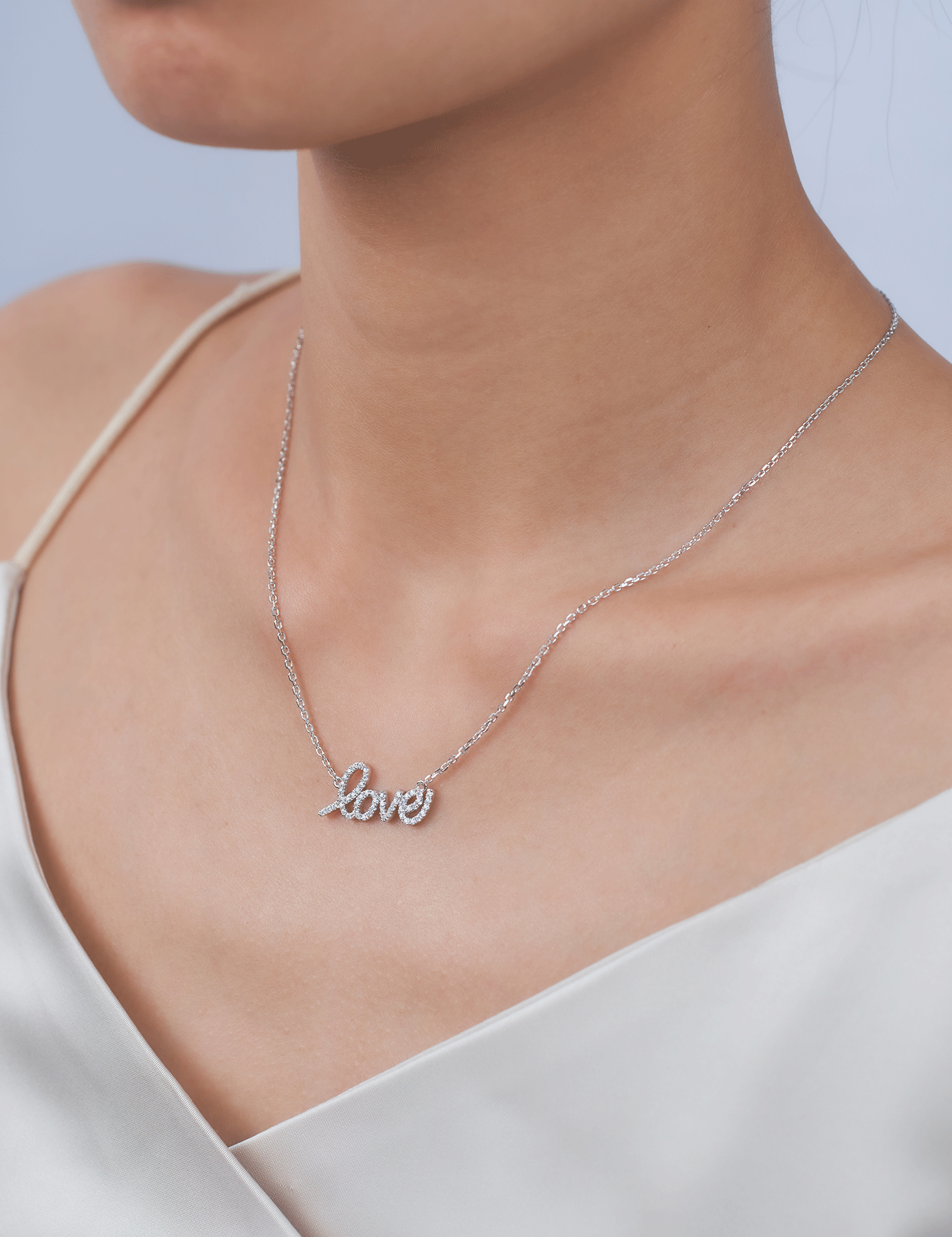 Love Moissanite Pendant Necklaces for Women
