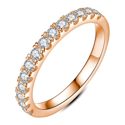 Moissanite Half Eternity Wedding Band for Women 0.3CT/0.42CT