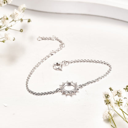 Moissanite Sun Bracelets for Women in Sterling Silver