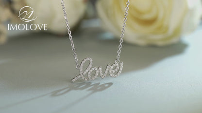 Love Moissanite Pendant Necklaces for Women